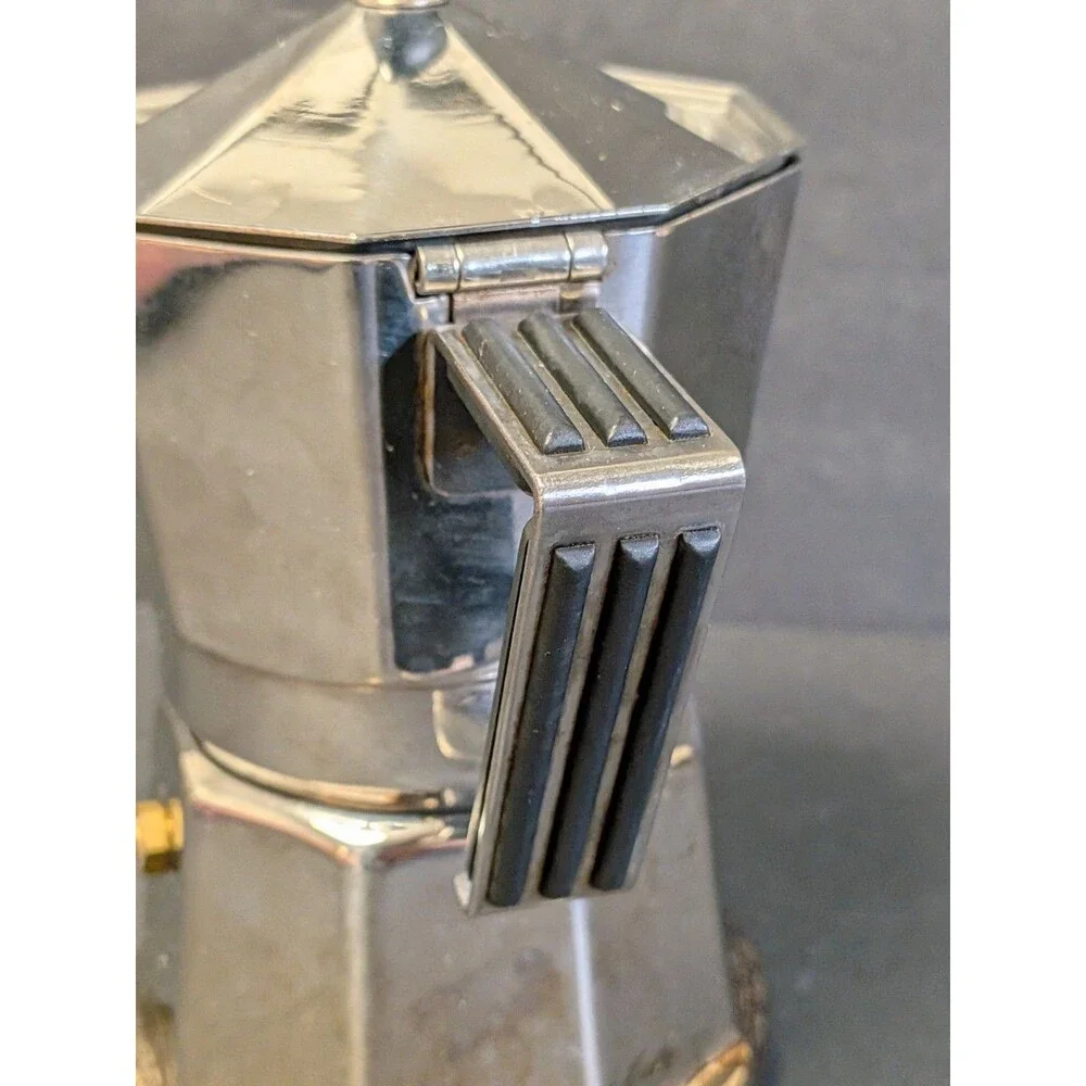 Vev Vigano Klassica Espresso Coffee Maker Italy vintage stainless steel 7
